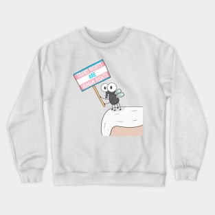 Trans Rights Are Human Rights Fly on Mike Pence's Head Crewneck Sweatshirt